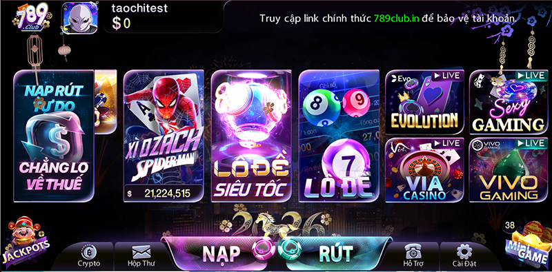 Trò chơi đa dạng, ngập tràn khuyến mãi tải cổng game 789club